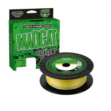 Леска плетеная MADCAT® BACKBONE PE X8 Braided Main Line - CHARTREUSE