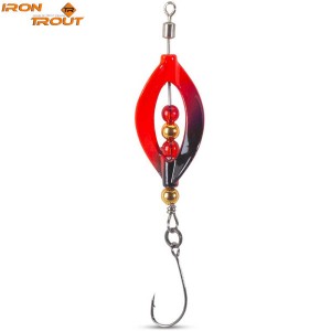 Блесна вращающаяся IRON TROUT SWIRLY LOOP LURE / 2.8g - RB