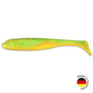 Виброхвост IRON CLAW Moby Softbaits SLIM JIM UV Non Toxic / Real Fire Tiger