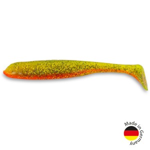 Виброхвост IRON CLAW Moby Softbaits SLIM JIM UV Non Toxic / Motoroil Japan Red Innercore