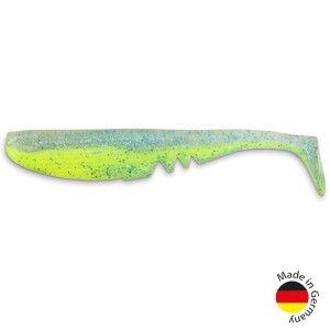 Виброхвост IRON CLAW Moby Softbaits RACKER SHAD UV Non Toxic / Mahi Mahi