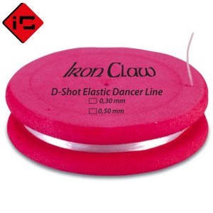 Леска спиннинговая IRON CLAW D-SHOT Elastic Dancer Line / 3m