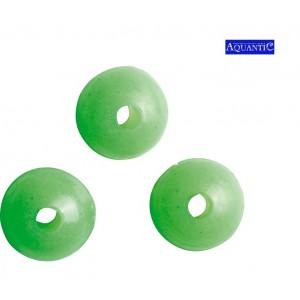 Бусина AQUANTIC® Fluo Bead - 6 mm / Round - Green - 20 шт.
