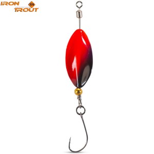 Блесна вращающаяся IRON TROUT SWIRLY LEAF LURE / 3.0g - RB