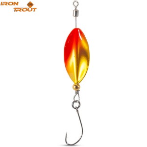 Блесна вращающаяся IRON TROUT SWIRLY LEAF LURE / 3.0g - RG