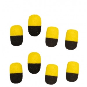 Плавающие насадки PB Products Zig Dumbell - 8mm - Black/Yellow - 8шт.