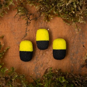 Плавающие насадки PB Products Zig Dumbell - 8mm - Black/Yellow - 8шт.