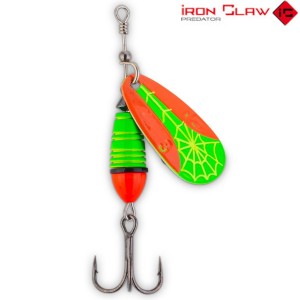 Блесна вращающаяся IRON CLAW CRACK BLADE SPINNER - UV Fire Tiger