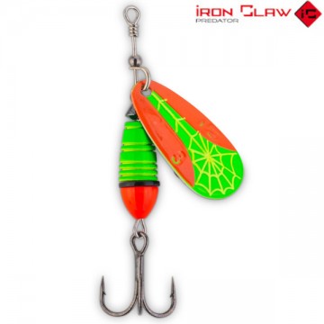 Блесна вращающаяся IRON CLAW CRACK BLADE SPINNER - UV Fire Tiger