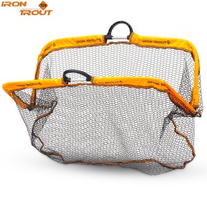 Сетка для взвешивания форели IRON TROUT Profi Rubber Wiegenetz - 70 x 30cm