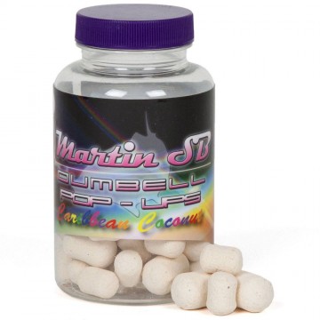 Бойлы плавающие Martin SB XTRA Pop-Ups Caribbean Coconut Fluoro Dumbells Mix - White 12/15mm/75гр.
