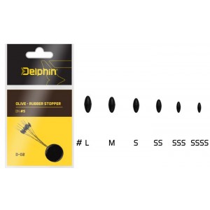 Стопоры резиновые Delphin OLIVE