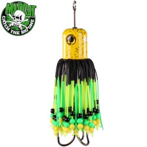 Блесны вертикальные MADCAT® CLONK TEASER THE ORIGINAL Treble Hook - YELLOW