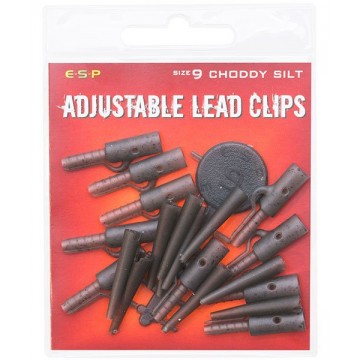 Клипсы для грузил с конусом и стопором E-S-P Adjustable Lead Clips - 10шт.