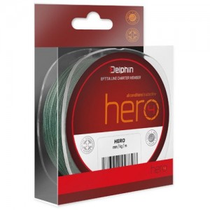 Леска плетеная Delphin HERO 4 PE Sinking Braided Line / 300m - Green