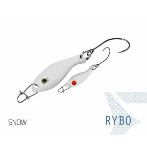 Блесна колеблющаяся Delphin RYBO Spoon / 0,5g - SNOW