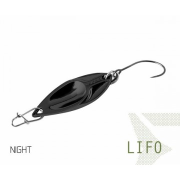 Блесна колеблющаяся Delphin LIFO Spoon / 2,5g - NIGHT