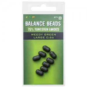 Бусины утяжеленные E-S-P Tungsten Loaded Balance Beads - Large / 0,6g / 8шт.