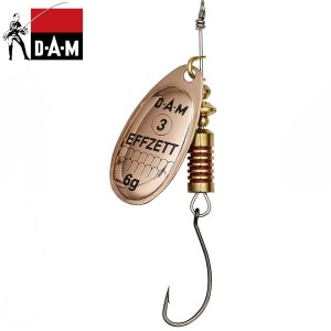 Блесна вращающаяся DAM EFFZETT SINGLE HOOK SPINNER - Copper