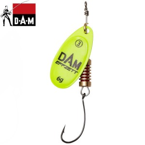 Блесна вращающаяся DAM EFFZETT SINGLE HOOK SPINNER - Yellow