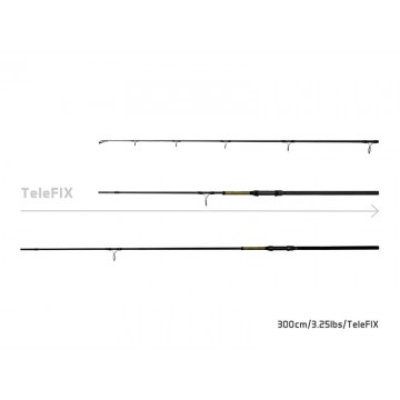 Удилище карповое DELPHIN STALX TeleFIX Carp Rod - 3.00m - 3.25lb