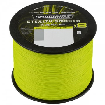 Леска плетеная SPIDER WIRE® STEALTH® SMOOTH X8 PE BRAID - 150m - HI-VIS YELLOW