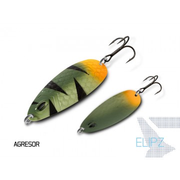 Блесна колеблющаяся DELPHIN ELIPZ FullSCALE Hook №2 / 7.5cm / 12g - AGRESOR