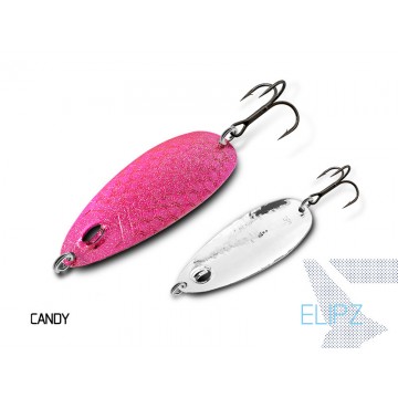 Блесна колеблющаяся DELPHIN ELIPZ FullSCALE Hook №2 / 7.5cm / 12g - CANDY