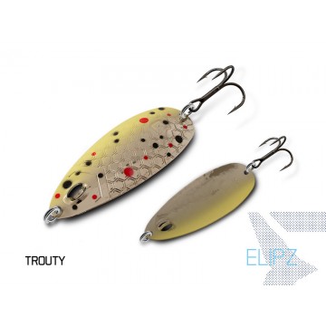 Блесна колеблющаяся DELPHIN ELIPZ FullSCALE Hook №2 / 7.5cm / 12g - TROUTY