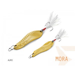 Блесна колеблющаяся DELPHIN MORA Hook №4 / 7.3cm / 30g - AURO