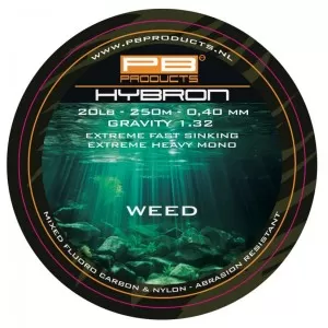 Леска гибрид моно PB PRODUCTS HYBRON / 250m - Weed