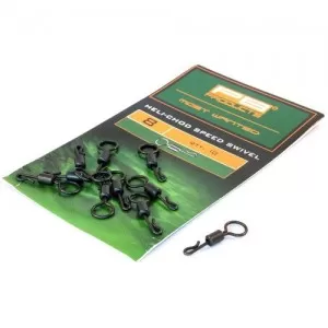 Вертлюг с большим ушком и застежкой PB Products Heli-Chod Speed Swivel №8 / 10шт.