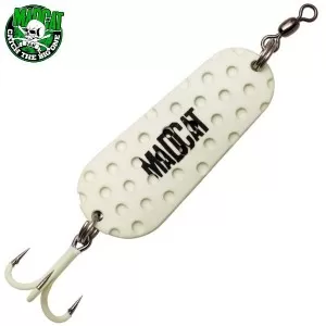 Блесны колеблющиеся MADCAT® A-STATIC TWIN "TURBINE" SPOON - 110g - GLOW-IN-THE-DARK