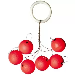 Шарик плавающий IRON TROUT Light Pilot - Round / Red / 6шт.