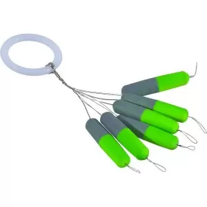 Цилиндр плавающий IRON TROUT Zylinder Pilot Stick - Green/Grey - 6шт.