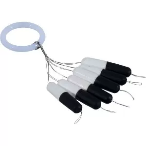 Цилиндр плавающий IRON TROUT Zylinder Pilot Stick - Black/White - 6шт.