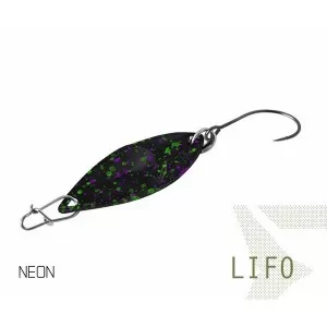 Блесна колеблющаяся Delphin LIFO Spoon / 2,5g - NEON
