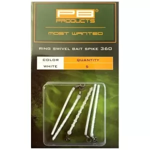 Крепление для насадок с вертлюжком PB Products Ring Swivel Bait Spike 360 / 5шт.