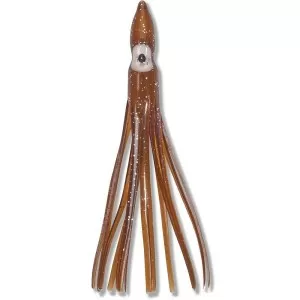 Силиконовая приманка AQUANTIC® OCTOPUS - 15 cm / Motor Oil - 4шт.